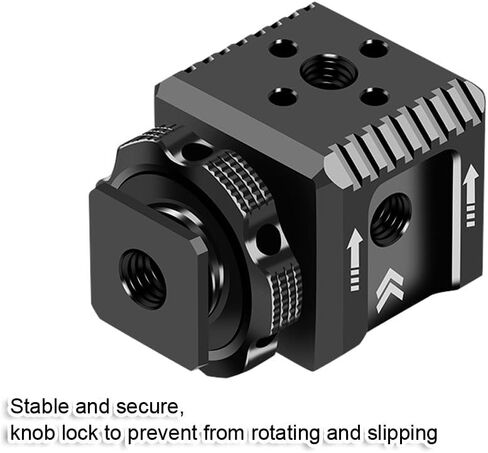 Triple Hot Shoe Mount Base Adapter for Mirrorless and DSLR Camera, Metal Photography Expansion Accessory, for External Microphone Fill Light Speedlite Flash Holder Bracket Support Tripod Light Stand in Kuwait