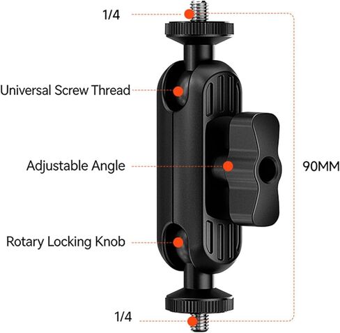 Universals Swivels Mount Standard 1/4inch Screws Adapters for Photography Equipment Microphones Holders and Projects Mic Adapters in Saudi Arabia