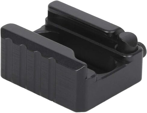 GLOGLOW Mount Bracket Limit محول تركيب الحذاء البارد، سبائك الألومنيوم، حقيبة تخزين السهم، أسود، 24 جرام، للكاميرات والميكروفونات والشاشات والأضواء وملحقات المعدات الأخرى in Saudi Arabia