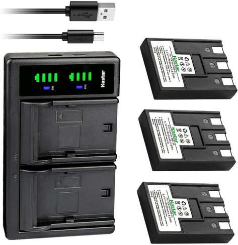 استبدال شاحن بطارية USB Kastar LTD2 لكاميرا Canon PowerShot SD500، PowerShot SD550، PowerShot A80، PowerShot 100، PowerShot 20، Digital IXUS 700، Digital IXUS 750، Digital IXUS i in Kuwait