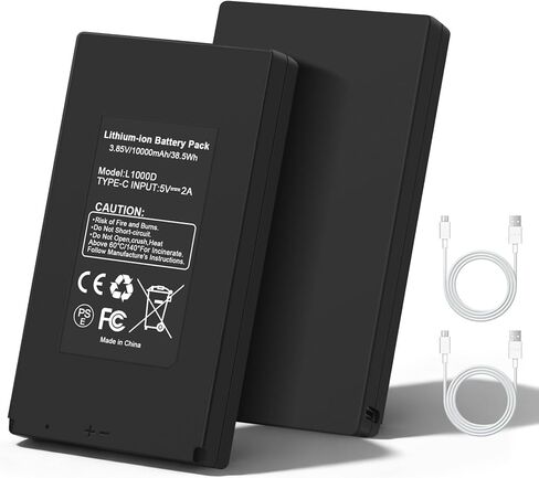 2-حزمة استبدال بطارية قابلة للشحن لسلسلة كاميرا GardePro Trail، متوافقة مع GardePro E6P E6PCF E6PMB E8P E8PMB E8PWF X60P X60PMB LN800 بطارية حزمة كاميرات الصيد L1000D 3.85V 10000mAh in Kuwait