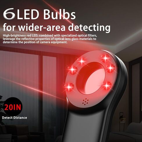 كاشف الكاميرا الخفية، حامي الخصوصية المحمول للمستخدمين المنفردين، المسافر، رحلة السيارة، الإيجارات، مكتشف الكاميرا المضادة للمراقبة والتجسس مع تنبيه التطفل وLED in Kuwait