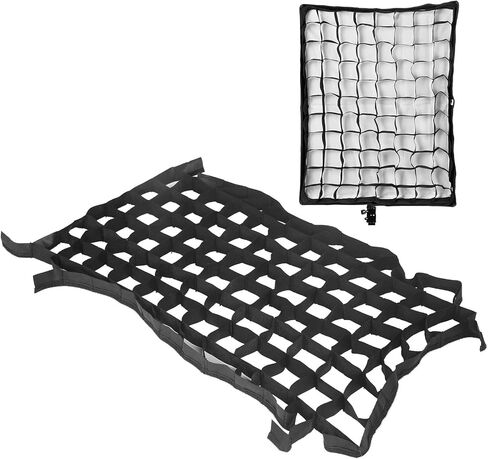 Acouto 2PCS Softbox Cellular Grid 50x70cm Foldable Softbox Cellular Grid Mesh for Photography Studio Accessories in Saudi Arabia