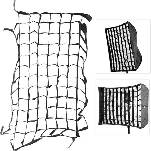 Acouto 2PCS Softbox Cellular Grid 50x70cm Foldable Softbox Cellular Grid Mesh for Photography Studio Accessories in Saudi Arabia