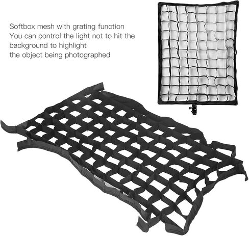 Acouto 2PCS Softbox Cellular Grid 50x70cm Foldable Softbox Cellular Grid Mesh for Photography Studio Accessories in Saudi Arabia
