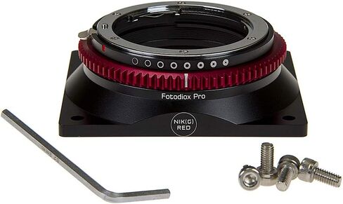 محول تركيب عدسة Fotodiox Pro متوافق مع عدسات Nikon Nikkor F-Mount G-Type إلى أجسام كاميرا السينما الرقمية الحمراء in Saudi Arabia
