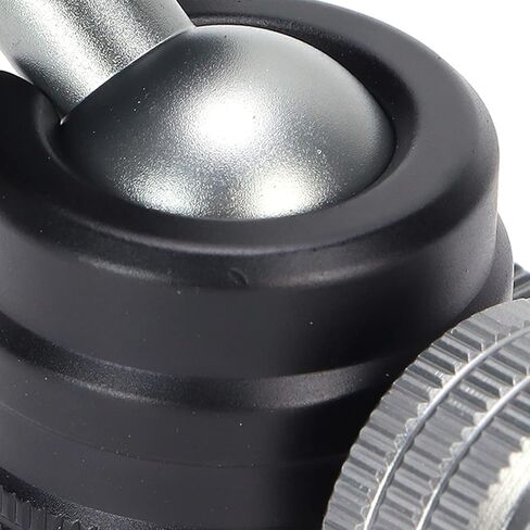 Tripod Ball Head Mount Geared Mini Hot Shoe Adapter 1/4 Inch Aluminum Alloy - 360° Swivel, Dual - Knob Control for DSLR Camera, Mobile Phone Supports in Saudi Arabia