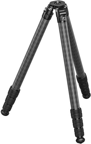 Leofoto SA-X Carbon Fiber Tripod with Rosette & 3/8" Mounting Stud, 3 Angle Stop Positions, High Load Capacity (SA-404CLX) in Saudi Arabia