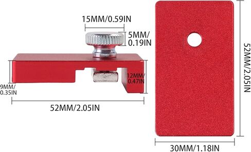 2 حزمة من توقفات الحد من السكك الحديدية التوجيهية المصنوعة من الألومنيوم، سدادة السكك الحديدية المنشارية المتوافقة مع قضبان Festool، Makita، Milwaukee، Kreg، إلخ. in Kuwait
