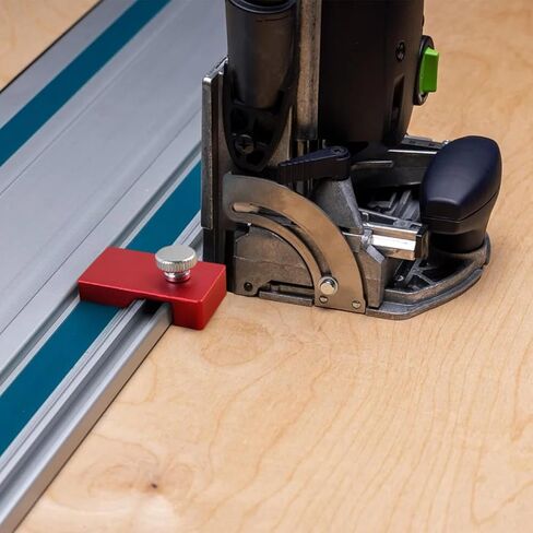 2 حزمة من توقفات الحد من السكك الحديدية التوجيهية المصنوعة من الألومنيوم، سدادة السكك الحديدية المنشارية المتوافقة مع قضبان Festool، Makita، Milwaukee، Kreg، إلخ. in Kuwait