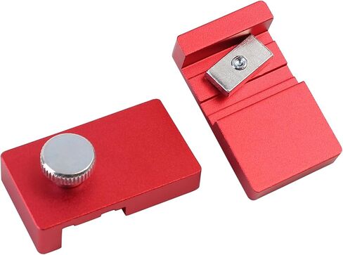 2 حزمة من توقفات الحد من السكك الحديدية التوجيهية المصنوعة من الألومنيوم، سدادة السكك الحديدية المنشارية المتوافقة مع قضبان Festool، Makita، Milwaukee، Kreg، إلخ. in Kuwait