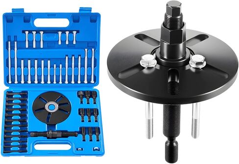 VEVOR Harmonic Balancer Puller Kit, Adjustable 3-Jaw Puller Fits Most Late Model Vehicles, 3-Jaw Pulley Puller Set with 4 Forcing Rods for Removing Harmonic Balancers Without Removing The Radiator in Saudi Arabia