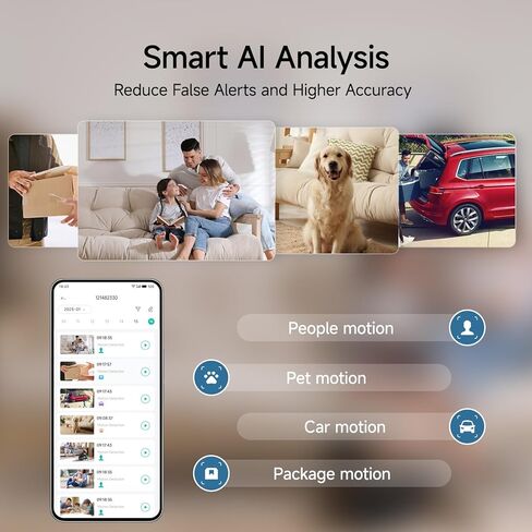 fanxiang 2K Magnetic Security Camera Outdoor Wireless Rechargeable Battery Camera WiFi, 300° Pan Rotating, AI Motion Detection, PIR, Spotlight, Siren, Two-Way Talk, IP65, SD/Cloud Storage in Saudi Arabia