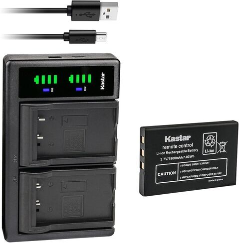 Kastar LTD2 USB Battery Charger Compatible with Listen LA-365 Battery, Listen iDSP RF Receiver, M1, Media Interface, Point M1 Microphone, LR-5200-072 Advanced Intelligent DSP RF Receiver in Saudi Arabia