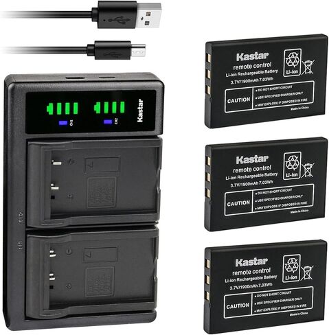Kastar LTD2 USB Battery Charger Compatible with Listen LA-365 Battery, Listen iDSP RF Receiver, M1, Media Interface, Point M1 Microphone, LR-5200-072 Advanced Intelligent DSP RF Receiver in Saudi Arabia