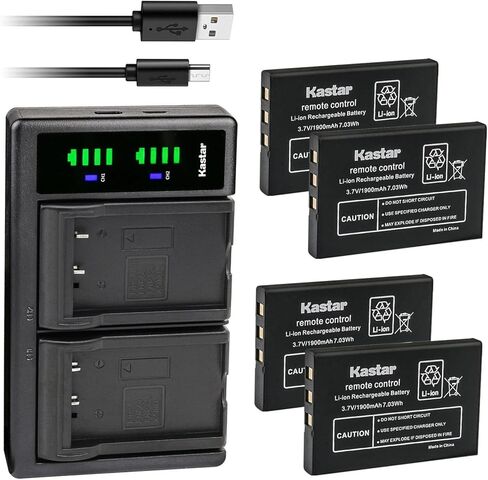 Kastar LTD2 USB Battery Charger Compatible with Listen LA-365 Battery, Listen iDSP RF Receiver, M1, Media Interface, Point M1 Microphone, LR-5200-072 Advanced Intelligent DSP RF Receiver in Saudi Arabia