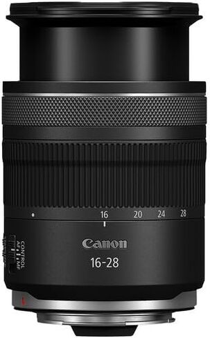 عدسة Canon RF 16-28mm f/2.8 هي عدسة STM | تكبير بزاوية واسعة جدًا مع فتحة f/2.8 ساطعة وتثبيت الصورة | رائعة للتصوير الفوتوغرافي أثناء السفر والمناظر الطبيعية (6906C002) + محول EF-EOS R + حقيبة + بطاقة سعة 64 جيجابايت in Saudi Arabia