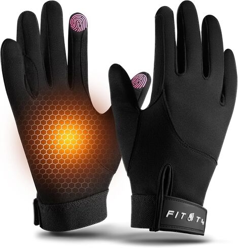 قفازات FitsT4 الرياضية لركوب الخيل قفازات الشتاء للفروسية للنساء شاشة لمس للأماكن الخارجية وركوب الدراجات وركوب الدراجات in Saudi Arabia