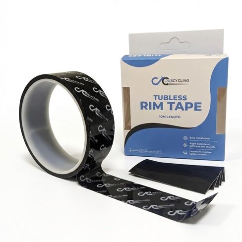 10m Tubeless Rim Tape | High Strength Adhesion for Mountain,Road and Gravel Bike MTB | Tubeless Tire Conversion Kit | with 5 Finishing Strips (28mm/ 10m) in Saudi Arabia