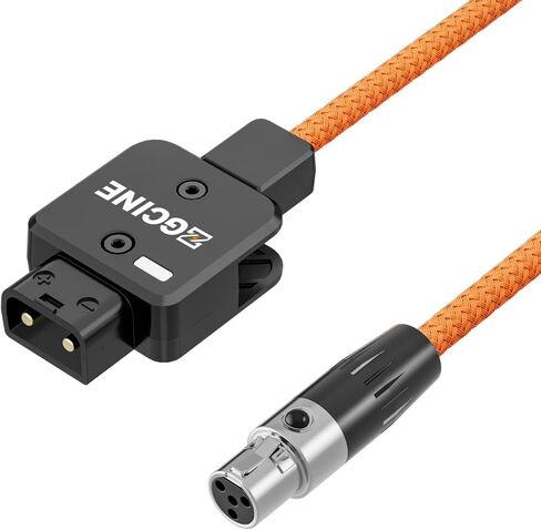كابل طاقة ZGCINE DT-MX D-Tap إلى 4Pin mini XLR لشاشات TVLogic - صنبور D قابل للدوران 180 درجة، مؤشر مضاد للعكس، مجدول من النايلون 60 سم in Kuwait