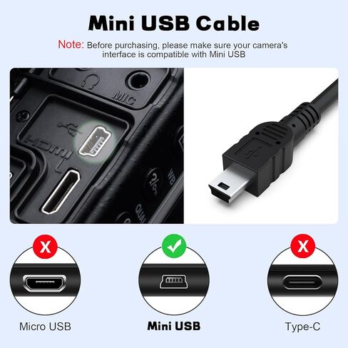 كابل USB UC-E4 متوافق مع كاميرا Nikon D40 D50 D70 D80 D90 D200 D300 D600 D610 D700 D3000 D3100 D7000 الرقمية SLR (3.3 قدم) in Kuwait