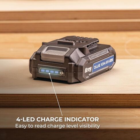 حزمة بطارية Kreg 20V Blue Ion 2Ah - بطارية أداة لاسلكية قابلة لإعادة الشحن - حزمة طاقة متينة لمشاريع الأعمال اليدوية والأعمال الخشبية - الشحن الذكي وحماية الشحن الزائد - خفيفة الوزن وصغيرة الحجم - BATT2A in Kuwait