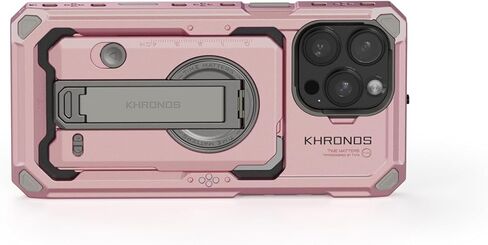 Tilta Khronos Case Compatible with iPhone 16 Pro – Pink | Snap-in Camera Cage Design | Locking Clamp, Passthrough Power & Accessory Mounting for Mobile Filmmaking in Saudi Arabia