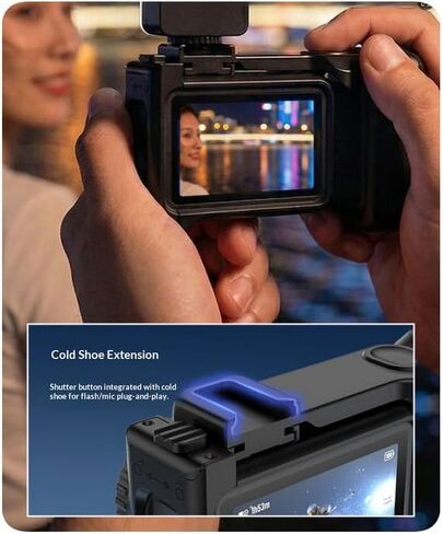 مجموعة حامل قفص الكاميرا/قبضة الكاميرا لـ DJI Osmo Action 6، مادة ABS مع فتحة حذاء بارد، خفيفة الوزن وسهلة الحمل in Saudi Arabia