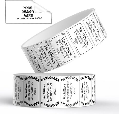 200 Blank Removable Freezer Labels, Waterproof & Oil Resistant Stickers for Food Containers, Jars, and Pantry Organization (1" x 2") in Kuwait