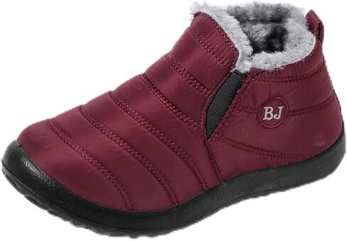 Winter Snow Boots for Women, Fur Lined Warm Ankle Booties, Outdoor Anti-slip Waterproof Comfortable Short Boot, Botas De Invierno Para Mujert in Saudi Arabia