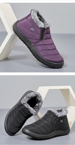 Winter Snow Boots for Women, Fur Lined Warm Ankle Booties, Outdoor Anti-slip Waterproof Comfortable Short Boot, Botas De Invierno Para Mujert in Saudi Arabia