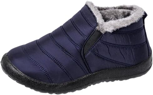 Winter Snow Boots for Women, Fur Lined Warm Ankle Booties, Outdoor Anti-slip Waterproof Comfortable Short Boot, Botas De Invierno Para Mujert in Saudi Arabia
