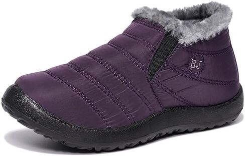 Winter Snow Boots for Women, Fur Lined Warm Ankle Booties, Outdoor Anti-slip Waterproof Comfortable Short Boot, Botas De Invierno Para Mujert in Saudi Arabia