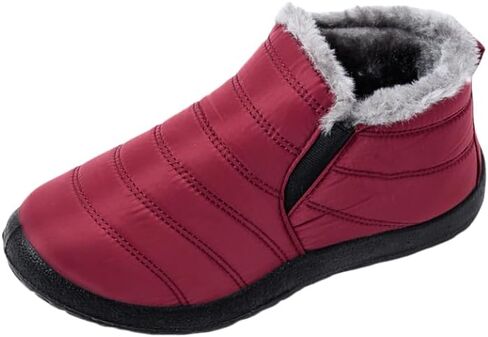 Winter Snow Boots for Women, Fur Lined Warm Ankle Booties, Outdoor Anti-slip Waterproof Comfortable Short Boot, Botas De Invierno Para Mujert in Saudi Arabia
