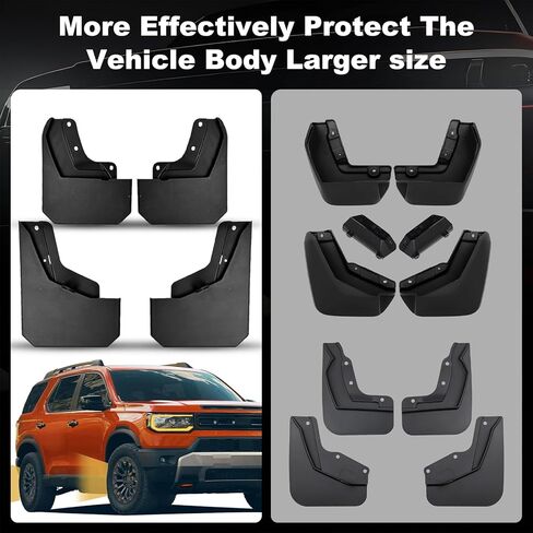 اللوحات الطينية المتوافقة مع سوبارو فورستر 2025 2026 ، 4pcs الجانب الأمامي والخلفي لا توجد إكسسوارات خارجية لدافع الحفر （غير ملائمة لعام 2025 2026 سوبارو فورستر ويلدرنيس） in Kuwait