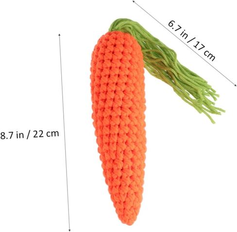Crochet Carrot Toy Baby Kids Knitted Vegetable Photography Props Soft Wool Yarn for Newborn Photo Sessions and Play in Saudi Arabia