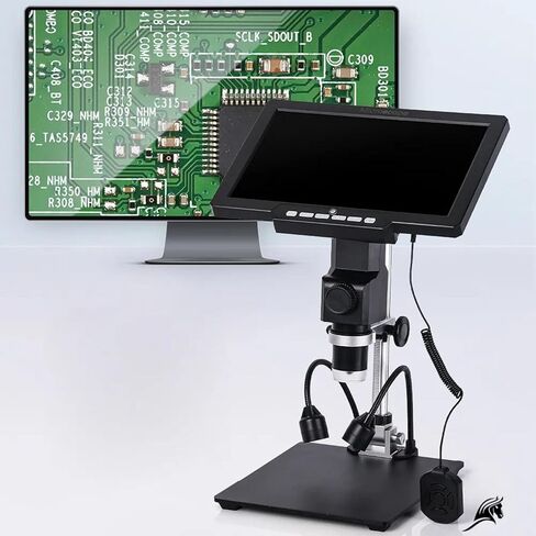 Sanpyl 10.1 in Digital Microscope, 12M 2000X Microscope Magnifier with LED Fill Light, Support Photo and Video Photography, for Electronic Repairs Biological Observation in Saudi Arabia