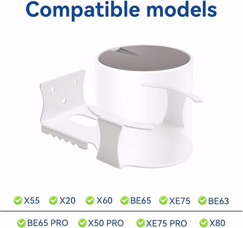 حامل حائط معدني متوافق مع TP-Link Deco X55/X20/X50/X60/BE65/BE63/XE75/X80 WiFi 6 WiFi 7 حامل دعامة جهاز التوجيه ثنائي النطاق ثلاثي الموجات شبكة منزلية كاملة (ثلاث حزم) in Kuwait