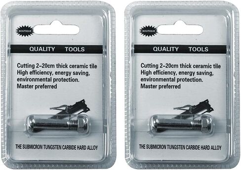 Tile Cutting Wheels 2pcs 22×6×6mm Tungsten Carbide Ceramic Tile Cutter Tools Replacement Scoring Wheel with Ball Bearings for Manual Tile Cutting Machine,with Bolt and Lock Nut in Saudi Arabia