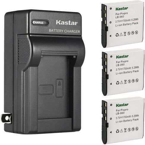 استبدال شاحن بطارية حائط تيار متردد من Kastar لـ SKL-60VG0376121700023، VG0376121700027، BC-30L، BC30L، BC-31L، BC31L CA NP-40، CA40، CA-NP40، CANP40، CA-MP40 D-CNP40-Y in Kuwait