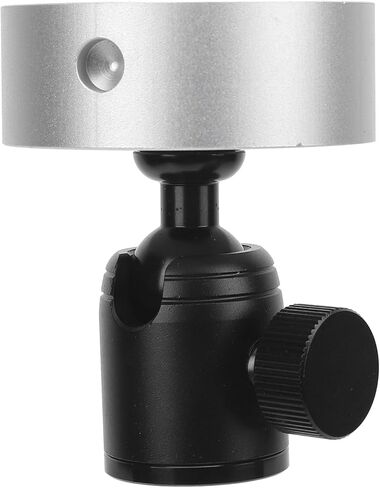 Aramox Ball Head Tripod Adapter, Aluminum Alloy for Satellite Mount with Enhanced Versatility and Stable Antenna Positioning, Ideal for Camping and RV Use (Silver Adapter) in Saudi Arabia