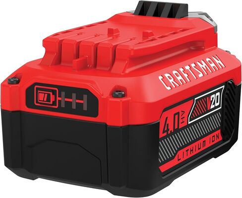 مجموعة بطاريات وشاحن 20 فولت من CRAFTSMAN، بطاريات ليثيوم أيون 4 أمبير و6 أمبير وشاحن واحد، مجموعات بطاريات أدوات لاسلكية (CMCB2046-CK) (CMCB2046-CK) in Kuwait