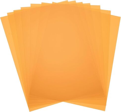 MECCANIXITY 7 Pcs Colored Plastic Sheets, A4 Transparent Amber Film Color Correction Gel Light Filter Waterproof 11.7 x 8.3" Sheet for DIY Crafts,LED Lighting,Photo (7 Color) in Saudi Arabia