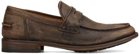 Frye Tyler Flex Penny Men Men -Shoes - جلد متميز ، ملاءمة مريحة ، نمط متعدد الاستخدامات ، باطن متين ، غير رسمي إلى رسمي in Kuwait