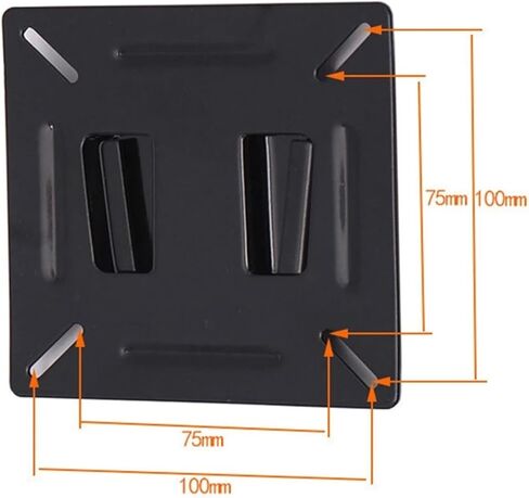 Wall Mount Bracket for 14-27 Inch LCD LED Screen Height Adjustable Monitor Retractable Wall for 孔距 TV-A in Saudi Arabia