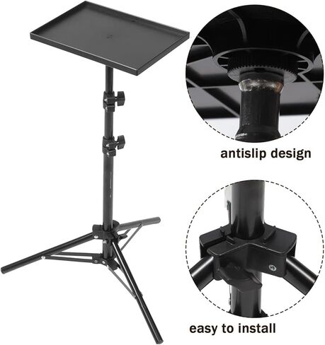 Projector Tray Stand Floor-Standing Bedside Lifting Telescopic Rod(59.5cm) in Saudi Arabia