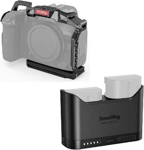 SmallRig R5 / R5 C / R6 Cage and LP-E6P LP-E6NH LP-E6N LP-E6 Battery Charger for Canon in Saudi Arabia