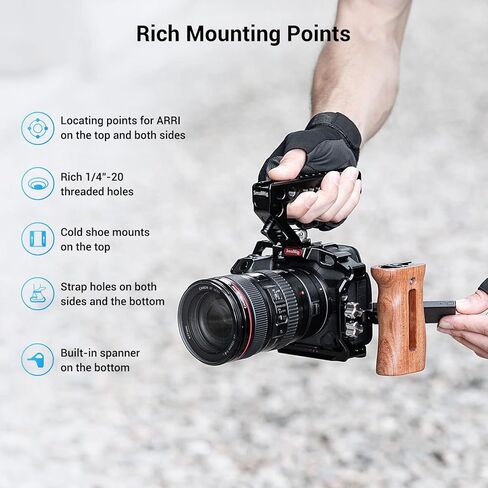 SmallRig R5 / R5 C / R6 Cage and LP-E6P LP-E6NH LP-E6N LP-E6 Battery Charger for Canon in Saudi Arabia