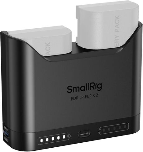 SmallRig R5 / R5 C / R6 Cage and LP-E6P LP-E6NH LP-E6N LP-E6 Battery Charger for Canon in Saudi Arabia