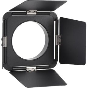 Pomya 4 Leaf Light Baffle Small Mount Aluminum Alloy | Flexible Baffles Modulate Intensity, Aluminum Prevents Deformation, Compact Foldable Portable Design, Ideal for Portraits, Still in Kuwait